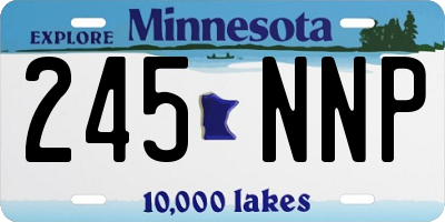 MN license plate 245NNP