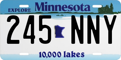 MN license plate 245NNY