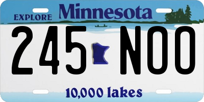 MN license plate 245NOO