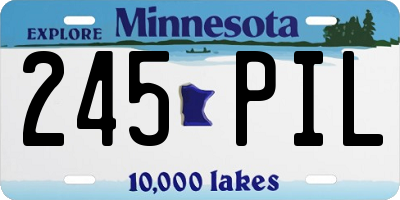 MN license plate 245PIL