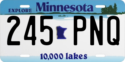 MN license plate 245PNQ