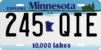 MN license plate 245QIE