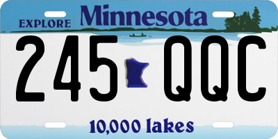 MN license plate 245QQC