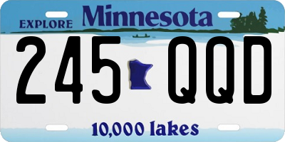 MN license plate 245QQD