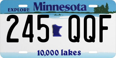 MN license plate 245QQF