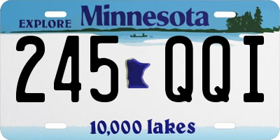 MN license plate 245QQI