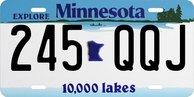 MN license plate 245QQJ