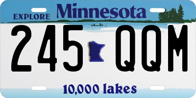 MN license plate 245QQM