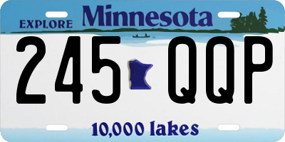 MN license plate 245QQP