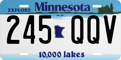 MN license plate 245QQV