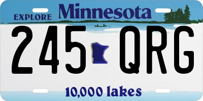MN license plate 245QRG