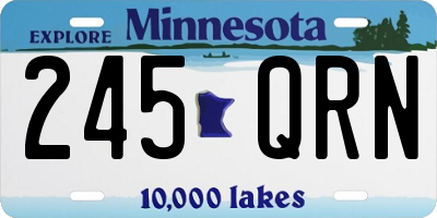 MN license plate 245QRN