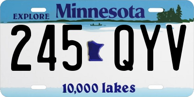 MN license plate 245QYV