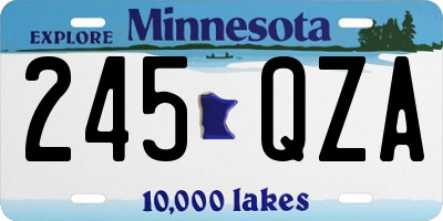 MN license plate 245QZA