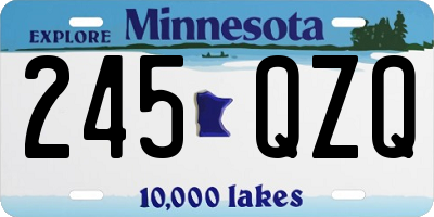 MN license plate 245QZQ