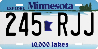 MN license plate 245RJJ