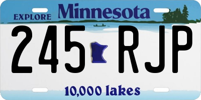 MN license plate 245RJP