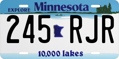 MN license plate 245RJR