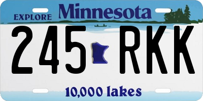 MN license plate 245RKK