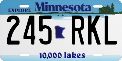 MN license plate 245RKL