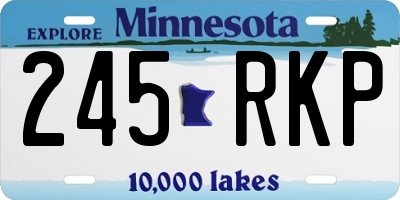 MN license plate 245RKP