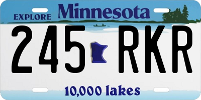 MN license plate 245RKR
