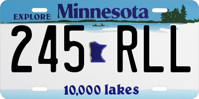 MN license plate 245RLL