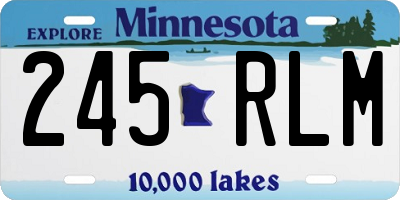 MN license plate 245RLM