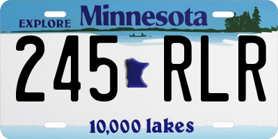 MN license plate 245RLR