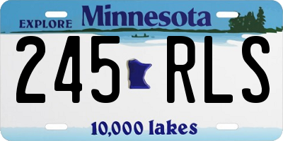MN license plate 245RLS