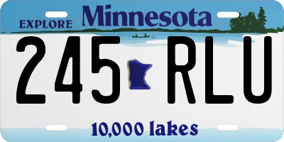 MN license plate 245RLU