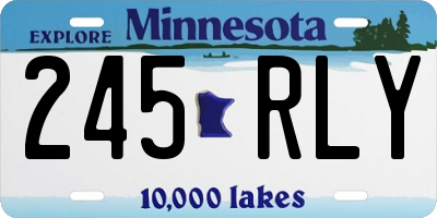 MN license plate 245RLY