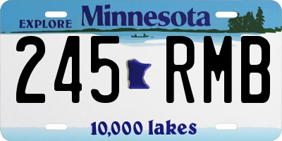 MN license plate 245RMB