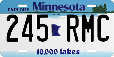 MN license plate 245RMC
