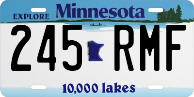 MN license plate 245RMF