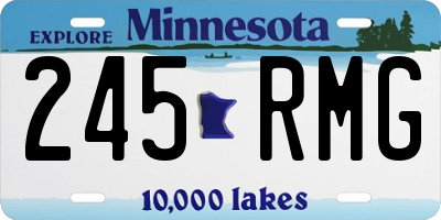 MN license plate 245RMG