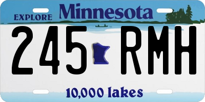 MN license plate 245RMH