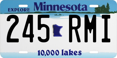 MN license plate 245RMI