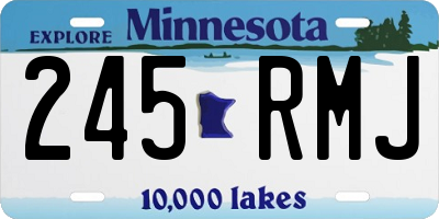MN license plate 245RMJ