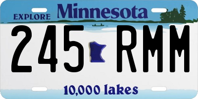 MN license plate 245RMM