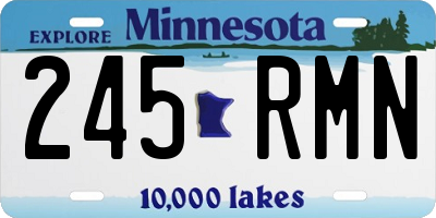 MN license plate 245RMN