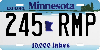 MN license plate 245RMP