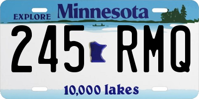 MN license plate 245RMQ