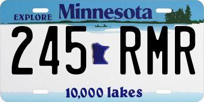 MN license plate 245RMR