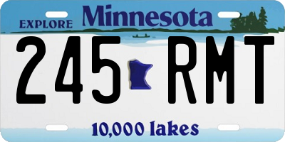 MN license plate 245RMT