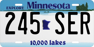 MN license plate 245SER