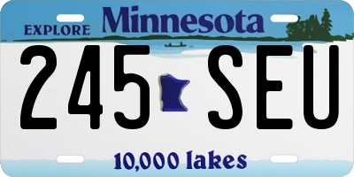 MN license plate 245SEU