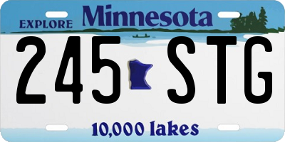 MN license plate 245STG
