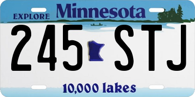MN license plate 245STJ