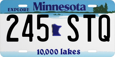MN license plate 245STQ